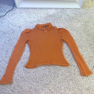 Versace Orange Knit Sweater